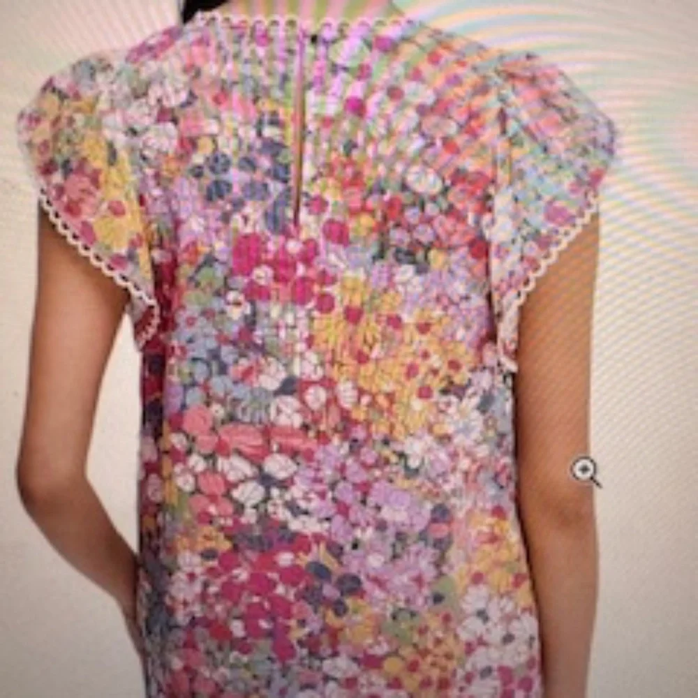 NEW WITH TAGS! Kate Spade floral dots burnout top, $228, med - Picture 2 of 7